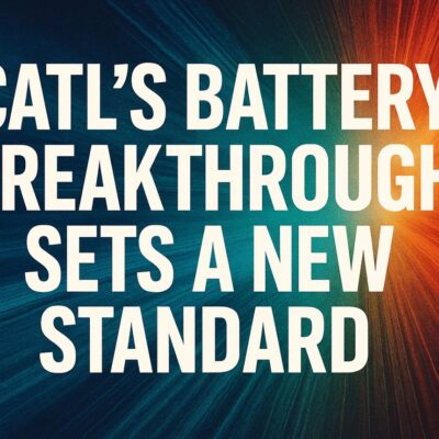 CATL's Battery Breakthrough Sets a New Standard