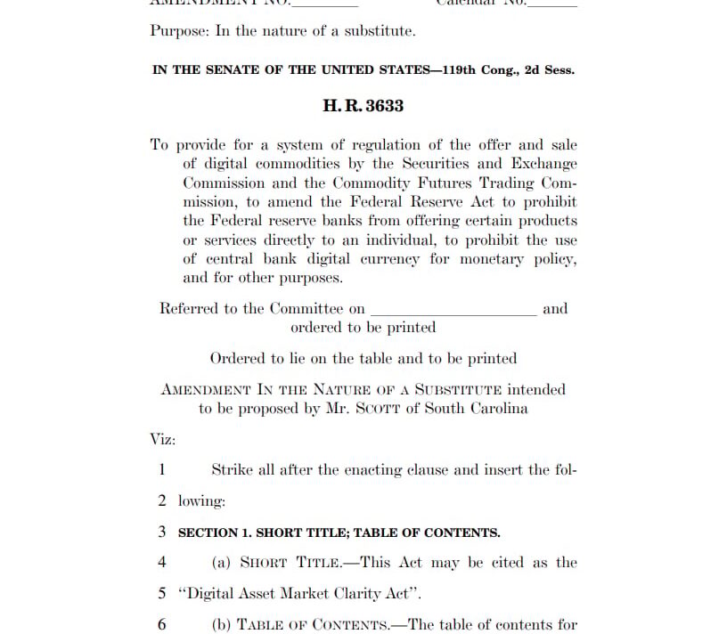 The Senate's 309-Page Crypto Bill, Broken Down 📜